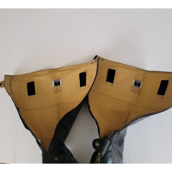 Frye Melissa Button Back Zip Riding Extended Calf Leather Boots. Size 6B - Picture 11 of 12